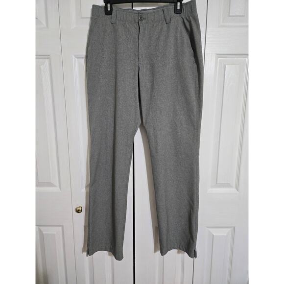Under armour 34x32 men's loose fit vented gray gold pants - Picture 1 of 10